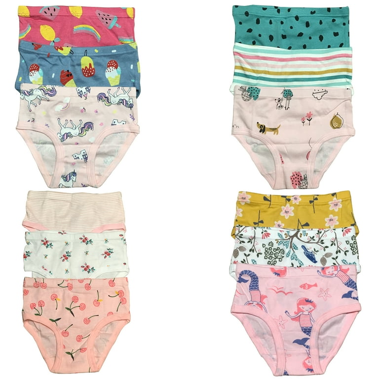 B&Q 3 Packs Toddler Little Girls Kids Underwear Cotton Briefs Underpants  Size 2T 3T 4T 5T 6T 7T 