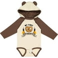 thumbnail image 3 of Inktastic My First Oktoberfest with Pretzel and Banner Boys or Girls Long Sleeve Baby Bodysuit, 3 of 5