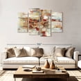 thumbnail image 2 of Elephant Stock Old Bridge Reminiscence Red Wall Art - Horizontal Multi Panel Canvas - Living Room Wall Decor - Abstract Multi Panel - Yellow And Red Decor By Silvia Vassileva - 75" x 48", 2 of 8