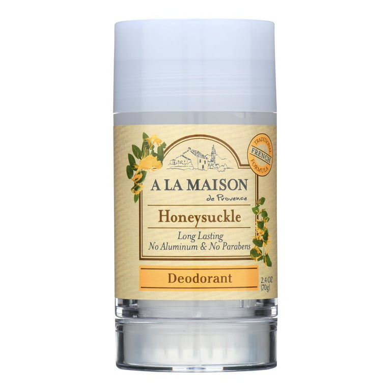 A La Maison De Provence Honeysuckle Long Lasting Deodorant, 2.4 Oz, 2 Pack