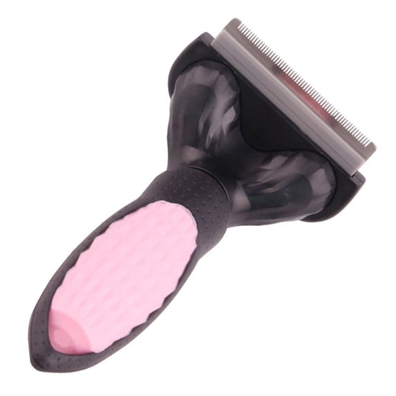 Dust Removal Metal Nit Head Stainless Pin Plastic Dog Massage Bath Brush Fur Cleaner Cat Hair Grooming Pet Cleaning Comb PINK