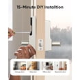 thumbnail image 5 of Smart Lock C33, Keypad Door Lock with Handle, Fingerprint Door Knob, Keyless Entry Door Lock for Front Door and Bedrooms, Electronic Deadbolt, Wi-Fi, Remote App Control, IP53 Waterproof, Black, 5 of 10