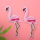 thumbnail image 3 of Parche De Pájaro Flamenco Apliques De Hierro En Parche Apliques De Animales 2 Piezas Lindo Pájaro Bordado Apliques DIY Hierro En Parche Para Ropa Bolsa Accesorios Flamenco ANGGREK Arte y Manualidades, 3 of 8