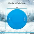 thumbnail image 2 of Superio Traîneau de Neige Rond pour Enfants, 24 Pouces (Bleu), 2 of 6