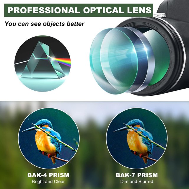 Aidoshy Telescope,40X60 Single Tube Telescope High-definition And High-power Low Light Night Vision With Compass, Outdoor Camera With Mobile Phone