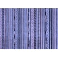 thumbnail image 1 of Ahgly Company Indoor Rectangle Abstract Blue Modern Area Rugs, 2' x 5', 1 of 4