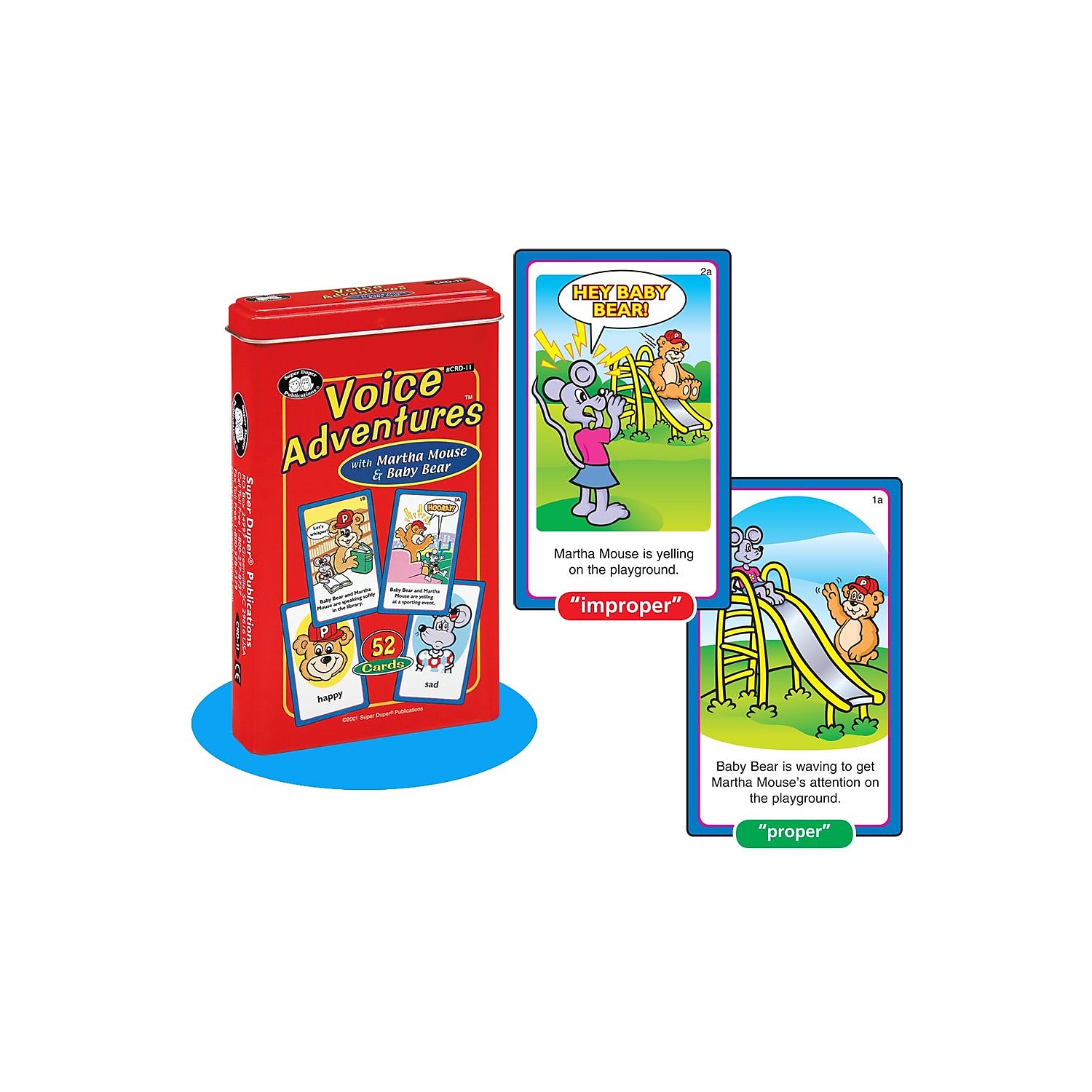 Super Duper Publications Voice Adventures with Martha Mouse  Baby Bear Fun  Deck Flash Cards Educational Learning Resource for Children Speech  Therapy