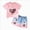 A110-Pink, variant on Girls Summer Outfits Toddler Baby Girls Short Sets 2 Piece Clothing Set Flutter Sleeve T Shirt and Short 6-12 Months 12-24 Months 2t 3t 4t 5t 6t 7t 8t 9t Children 9-12 Months