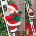 thumbnail image 1 of 2024 Muñeco de Papá Noel trepando escalera con música Adornos para árbol de Navidad Decoraciones para el hogar 2025 Navidad Año Nuevo Regalo para niños, 1 of 5
