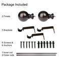 thumbnail image 4 of UTOPIA ALLEY Wall Mounted 3/4 Inch Curtain Rod - Curtain Rods For Windows 86 to 120 Inch, Adjustable Drapery Rods, Oil rubbed bronze Bedroom Curtain Rods, Tapestry Poles (Oil rubbed bronze, 86"-120"), 4 of 10