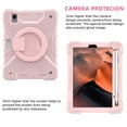 thumbnail image 2 of Dteck iPad Mini 6 Case with Screen Protector, iPad Mini 6th Generation Case for Kids, Heavy Duty Three Layer Hybrid Full-body Rugged Case With Handle Grip/Rotating Stand/Shoulder Strap,Rosegold, 2 of 8