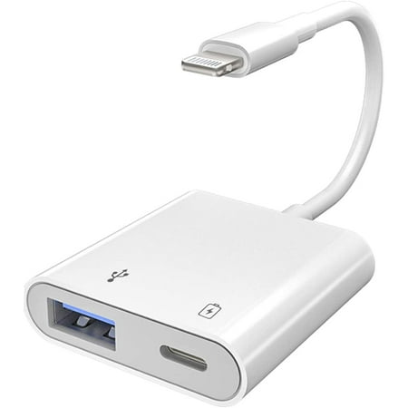 Apple Lightning to USB3 Camera Adapter,2 in 1 Portable USB 3.0 Adapter ...