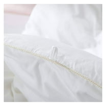 Luxurious Twin/TwinXL Size, 1200 Thread Count Goose Down Comforter Solid White, 100% Egyptian Cotton, 750FP, 50Oz