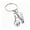 Silver, variant on Gold Soccer Keychain For Boys 3D Football Cleat Key Ring Mini Sports Gift For Soccer Fans Players Souvenir