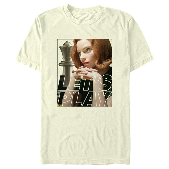 Men's The Queen's Gambit Let's Play Graphic Tee Beige 2X Large