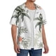 thumbnail image 2 of Fotbe Vintage Palm Trees Camisa Estampada de Manga Corta para Hombre, Casual de Verano, Estilo Playero, Sin Arrugas-4X-Large, 2 of 5