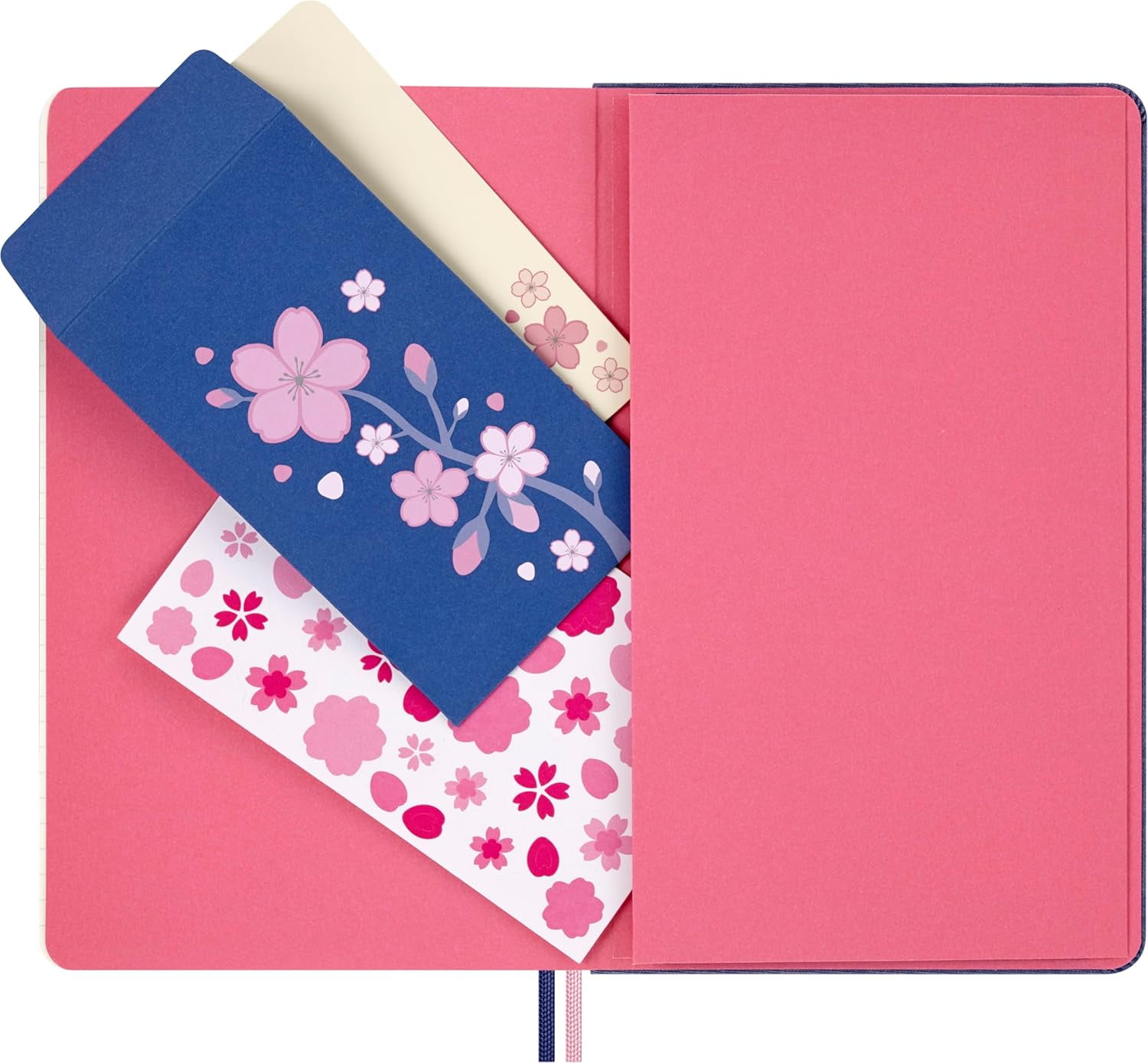 Moleskine Limited Edition Sakura Notebook, Hard Cover, Large (5" x 8.25"), Ruled, Cherry Blossoms, 176 pages