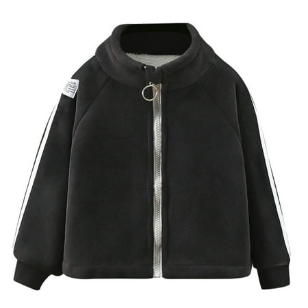

XNHOU Toddler kids Baby Boys Girls Jacket Long Sleeve Full Zip Polar Soft Warm Comfortable Fabric with Zippered Thick Warm Outerwear Winter Unisex Coat 8-9 Years