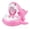 Pink, variant on CQHVKQ 31" Inflatable Baby Pool Float with Detachable Canopy, Shark Shaped Baby Swimming Ring with Handles, Toddler Inflatable Swimming Float with Safety Seat, Infant Pool Float 0-3 Years, Blue
