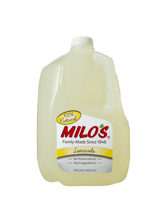 Milo's Lemonade 100% Natural, 128 fl oz Jug