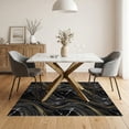 thumbnail image 3 of ODIKA 5'x7' Washable Area Rug Contrast Decorative Movement Crisp Artwork Smalltan for Small Living Room, Bedroom, Easy Care, Non-Shedding, Pet Friendly, 3 of 7