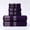 Purple, variant on 6pcs 100% Cotton Bath Towel Set, Includes 2 Bath Towels, 2 Hand Towels, And 2 Washcloths. GSM 400, Luxurious Quality, Geometric Pattern, Ultra-soft And Highly Absorbent. For The Bathroom Or Travel.