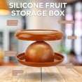 thumbnail image 2 of Silicone Fruit Storage Box, Silicone Fruit Storage Containers, Fruit And Vegetable Anti-Oxidation Storage Box, Silicone Fruit and Vegetable Storage Containers Set for Fridge Keep Fresh (2 Pcs, Green), 2 of 7