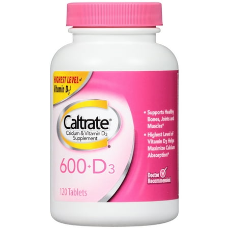 Caltrate Le calcium et la vitamine D3 Supplément 600 + D3 comprimés - 120 CT