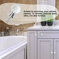 thumbnail image 5 of Uxcell 0.79"x1.18" Wardrobe Dresser Door Knobs Pull Handle Crystal Silver Color 10pcs, 5 of 7
