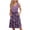 Purple, variant on WTOBBY Women's Sleeveless Casual Summer Dress with Color Block Print V-Neck Button Down Pockets Loose Swing Midi Sundress for Beach Vacations and Resorts,Army GreenL