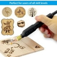 thumbnail image 5 of CJC 60W Professional Wood Burning Kit Burners Tool Dual Pen Pyrography Crafts Kit, with 20 Wire Nibs Tips, 5 of 9