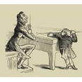 thumbnail image 2 of Unknown 22x20 Black Ornate Wood Framed with Double Matting Museum Art Print Titled - Pool Hall Antics I, 2 of 4