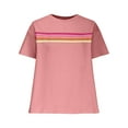 thumbnail image 4 of XFLWAM Womens Summer Tops Casual Color Block Striped Short Sleeve Shirts Crewneck T Shirts Loose Basic Tee Blouses, 4 of 5