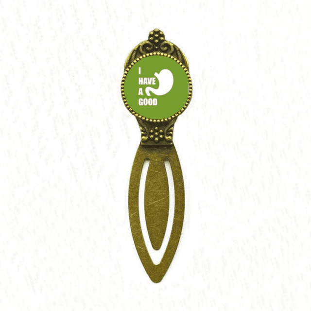 Estómago de buen cuerpo medical food Marcar marcador de página de etiqueta de oficina retro