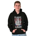 thumbnail image 4 of Street Fighter Vega Rage Cage USA Men Big & Tall Graphic Hoodie Brisco Brands 3X, 4 of 5