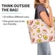 thumbnail image 2 of Balery Breakfast Bolsa Tote Estilo Estético con Cremalleras, Bolsa de Hombro, Bolsa de Compras Grande y Plegable, 2 of 8