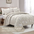 thumbnail image 4 of Notticasa 3-Piece Printed Comforter Sets,Beige,California King,Features a Floral and Peacebird Design, Including a Quilt Cover and Pillowcases, 4 of 7