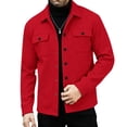 thumbnail image 6 of Yungyresw Casual Cargo Jacket Chest Flap Pockets Workwear Jacket Long Sleeve Slim Fit Shirt Jacket Comfortable for Outdoor Work Fishing, 6 of 9
