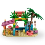 Brick Loot Surf Shop Brick Set, 252-Piece Beach Building Toy, Major Brand Compatible Surf Shop Playset, Ages 6+