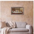 thumbnail image 4 of The Last Supper by Leonardo Da Vinci The World Classic Art Reproductions,Giclee Prints Framed WallArt for Home Decor,Image Size:24x12 inches,Champagne Frame With Texture Framed Size:27.6x15.6 inchs, 4 of 7