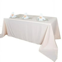 BalsaCircle 90" x 156" Polyester Rectangular Tablecloth Blush