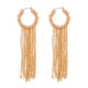 thumbnail image 1 of Pendientes de borla, Pendientes geométricos para mujer, Pendientes de borla largos trenzados bohemios, Pendientes redondos Joyería bohemia, 1 of 5