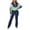 Green, variant on -Women Two Piece Outfits Workout Sets Women's Color Block Zip Up Tracksuit - Matching Jacket & Slim Fit Pants Set for Running, Yoga & Casual Wear(Blue,L)