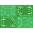 thumbnail image 1 of Ahgly Company Indoor Rectangle Patterned Neon Green Area Rugs, 4' x 6', 1 of 6