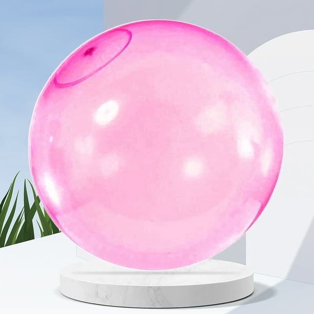 Bola de burbujas de 80 cm, globos inflables reutilizables resistentes para niños, juguetes para adultos (púrpura)