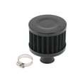 thumbnail image 1 of Filtro de aire de motor de flujo alto redondo de 12 mm, filtro de admisión de aire frío de tapa cerrada con 1 abrazadera negro para automóvil, 1 of 6