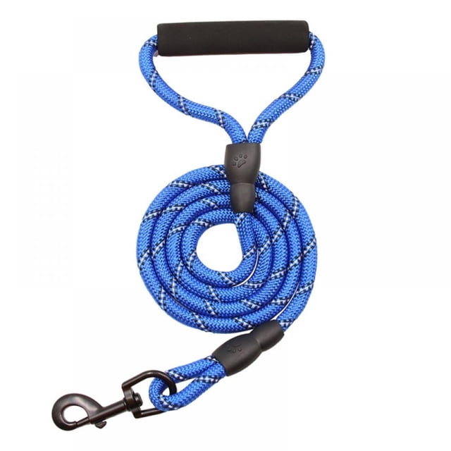 MesaSe Dog Leash with Comfortable Padded Handle and Highly Reflective Threads for Small Medium and Large Dogs 5 FT
