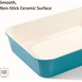 thumbnail image 4 of 6-Piece Nonstick Ceramic Baking Pans Set - Bakeware Sets Including Cookie Sheets for Baking, Muffin Pan, Bread Pan, Cake pan, Loaf Pan, Cooling Rack, Light Blue & Cream White, 4 of 4