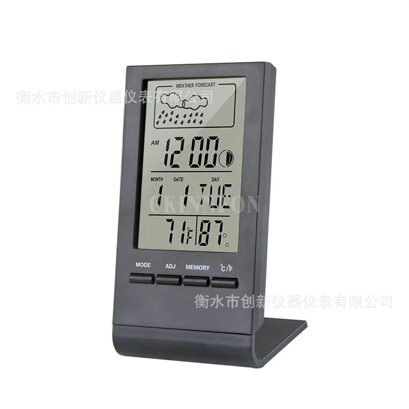 10Pcs/lot CX-220 Mini Digital Hygrometer Indoor Temperature Humidity Meter Gauge Clock Weather Station Forecast Max Min Value ,Excellent Visual Experience