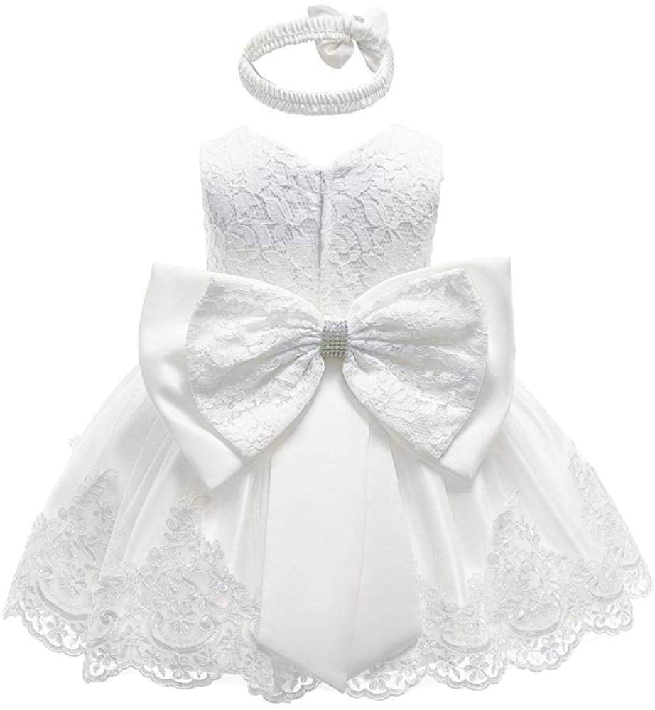 2pcs Newborn Baby Girl Dress Lace Princess Tutu Dress Birthday Holiday